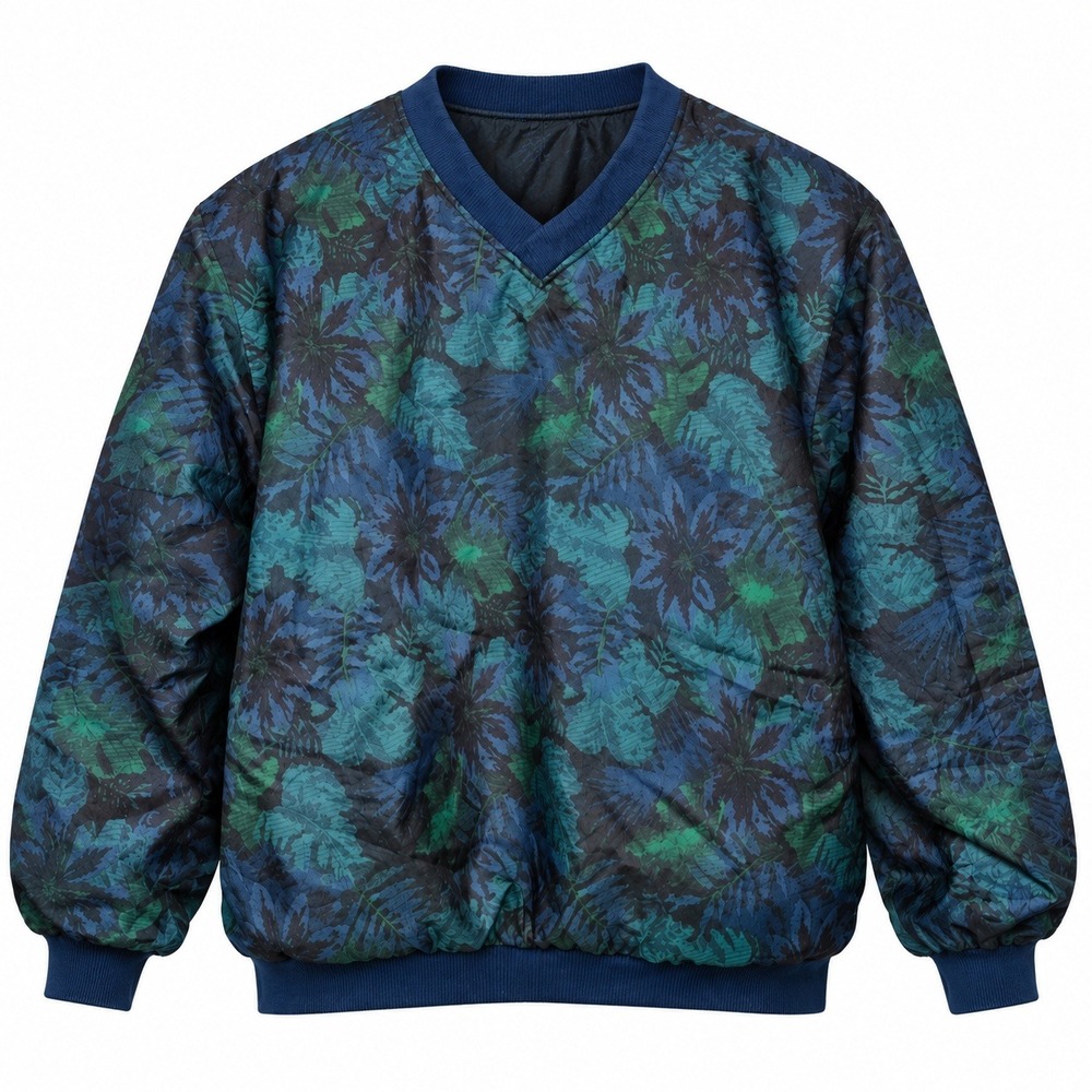 Vintage 90s Forrester Outerwear Floral Windbreaker Pullover Made in Portland S